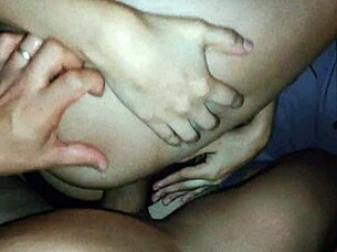 Petite girlfriend stayed over and cheated on her boyfriend with intense fucking and cumshot