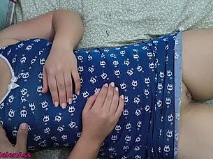 Wow, unfaithful girlfriend lets him touch her wet pussy and fucks hard in bigass Latina POV style!