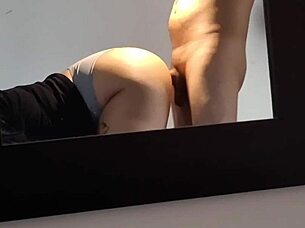 Whoa check this crazy curvy milf getting bent over in doggystyle action!