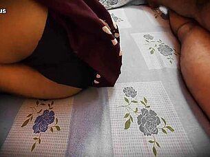 Personal i crave playing with my ebony stepmom's big ass in the dorm, fingering and cumming on it during taboo massage