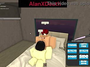 She Started Sucking His Cock But Then The Admin Interrupted The Fun On Roblox