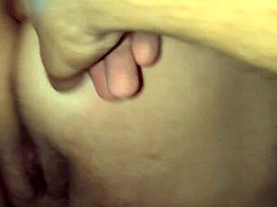 hey, loving this anal play session with my bbw mature wife