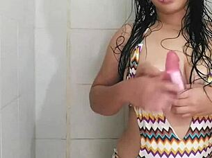 This girl couldn't find anyone to satisfy her desires so she takes matters into her own hands