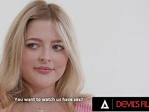 devils film - gorgeous milf mellanie monroe, you're getting fucked while your wild friend masturbates!