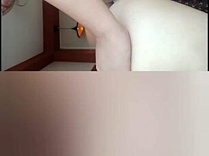 peruvian beauty in uniform enters consultorio for intense oral session with young client