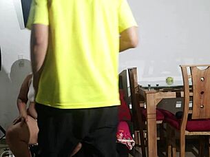 Big ass Latina amateur rides photographer's monster cock for payment