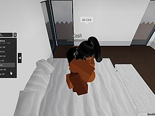 Young guy plays sex game with hungry slut craving big cock