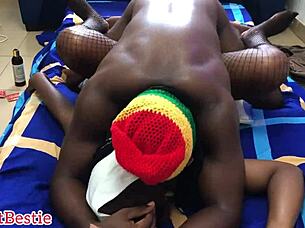 Oh, I can't get enough of this deep missionary pounding with my muscular black friend, screaming in orgasmic bliss together.