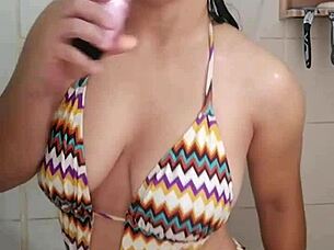 This girl couldn't find anyone to satisfy her desires so she takes matters into her own hands