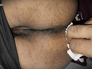 Personal i crave playing with my ebony stepmom's big ass in the dorm, fingering and cumming on it during taboo massage