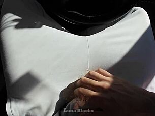 Morena Cachonda SEDUCES Taxi Driver Luna Black for Free Ride with Intense Sex