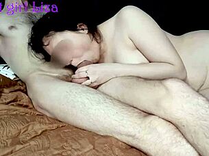 Conversational Cute roommate with small tits sucks natural big cock in dorm then rides it wildly