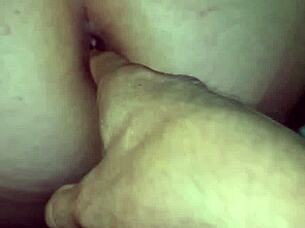 hey, loving this anal play session with my bbw mature wife