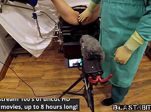 hey, wanna become a nurse? watch blaire celeste get blasted with jizz in this wild behind-the-scenes deepthroat session!