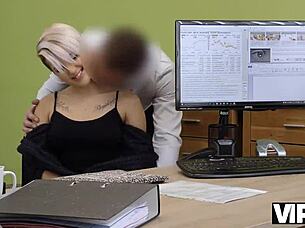 Agent calls Lussy Sweet for meeting but she seduces him in office