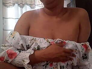 horny brunette indulges in wet squirting orgasm with dildo toy in tight pussy solo masturbation