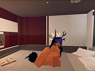 Whoa, this bitch is getting fucked hard and creampied by her emo fan 😈🍆💦