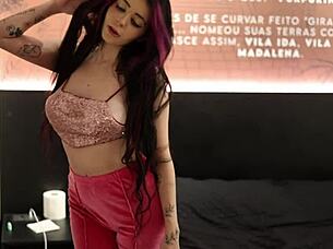 Oh My God! Big Titty Goth Girl Takes Intense POV Missionary Creampie From Muscular Stud!