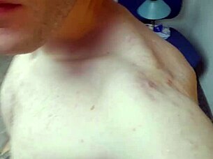 he's not fully hard yet, you gotta help him out 😏