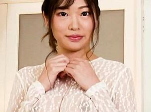 hey, check out this horny japanese natural tits model in her top casting interview
