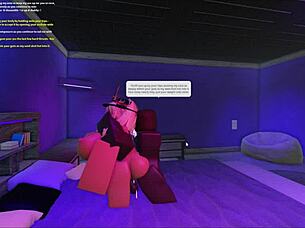 Intense Scene Of Bent Over Blonde Bimbo Getting Roughly Fucked By Big Black Cock In Doggystyle At Roblox Studio