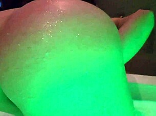 Petite Girl Feels So Naughty Playing Naked In Hot Tub Outdoors