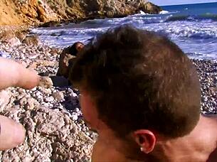 Brunette Gets Natural Tits Covered In Creampie From Monster Cock Blowjob And Handjob