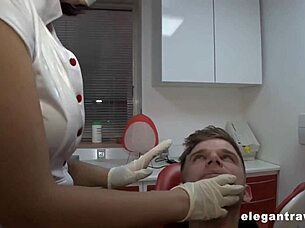 milf pornstar anna polina visits the dentist for a checkup