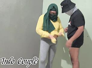 I learn standing sex from my Desi Muslim roommate in sexy cowgirl riding with wet pussy action