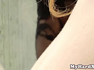 dp loving gonzo babe takes double penetration with pussy and assfucking in close-up mmf threesome action.