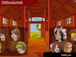 Emotional Cowboy Village Girls Engage In Wild Ranch Adventures