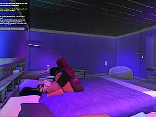 Intense Scene Of Bent Over Blonde Bimbo Getting Roughly Fucked By Big Black Cock In Doggystyle At Roblox Studio