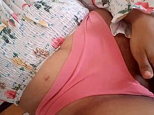 horny brunette indulges in wet squirting orgasm with dildo toy in tight pussy solo masturbation