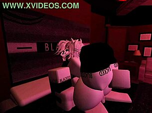 Wow, getting pounded hard by this horny fan in wild Roblox action