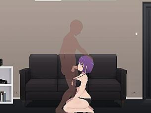 Cute Reaper Babe with Big Tits Gets Voyeur Fucked and Titty Fucked