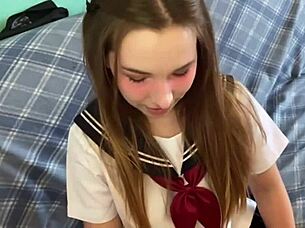 Beautiful amateur girl in bunny costume masturbates her pussy to orgasm