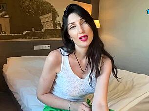 Girlfriend introduces her hot mature friend for intense blowjob and cumshot action