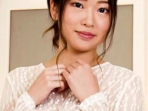 hey, check out this horny japanese natural tits model in her top casting interview