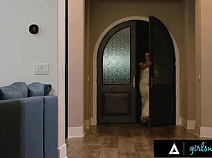 Oh, we're reproducing our fantasy wedding, say married beauties Charlotte Sins and Melissa Stratton as they dive into passionate lesbian scissoring and face sitting.