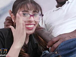 sexy teen student mell blanco seduces portuguese teacher for intense dap dp double penetration with classmates and swallows loads