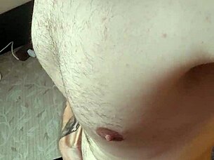 he's not fully hard yet, you gotta help him out 😏