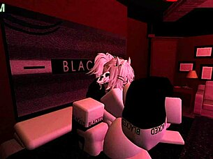 Wow, getting pounded hard by this horny fan in wild Roblox action