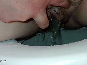 She pees in wild bathroom toilet compilation scenes