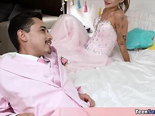 nikki the porn night virgin enjoys real romantic fuck with petite brunette body