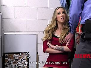 Stealing means rough punishment for caught milf!