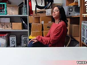 Oh man, I-I got caught shoplifting as this petite half black teen, and the mall cop just pounded my tiny interracial pussy so hard...