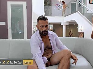 Brazzers - Manuel catches his wife Alexis Fawx & Adria Rae in bed & decides to have a hot threesome with riding and scissoring 😍