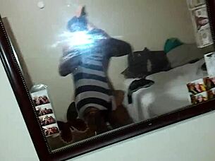 real couple having fun together