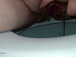 She pees in wild bathroom toilet compilation scenes