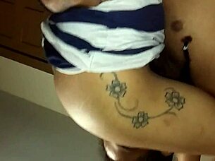 real couple having fun together